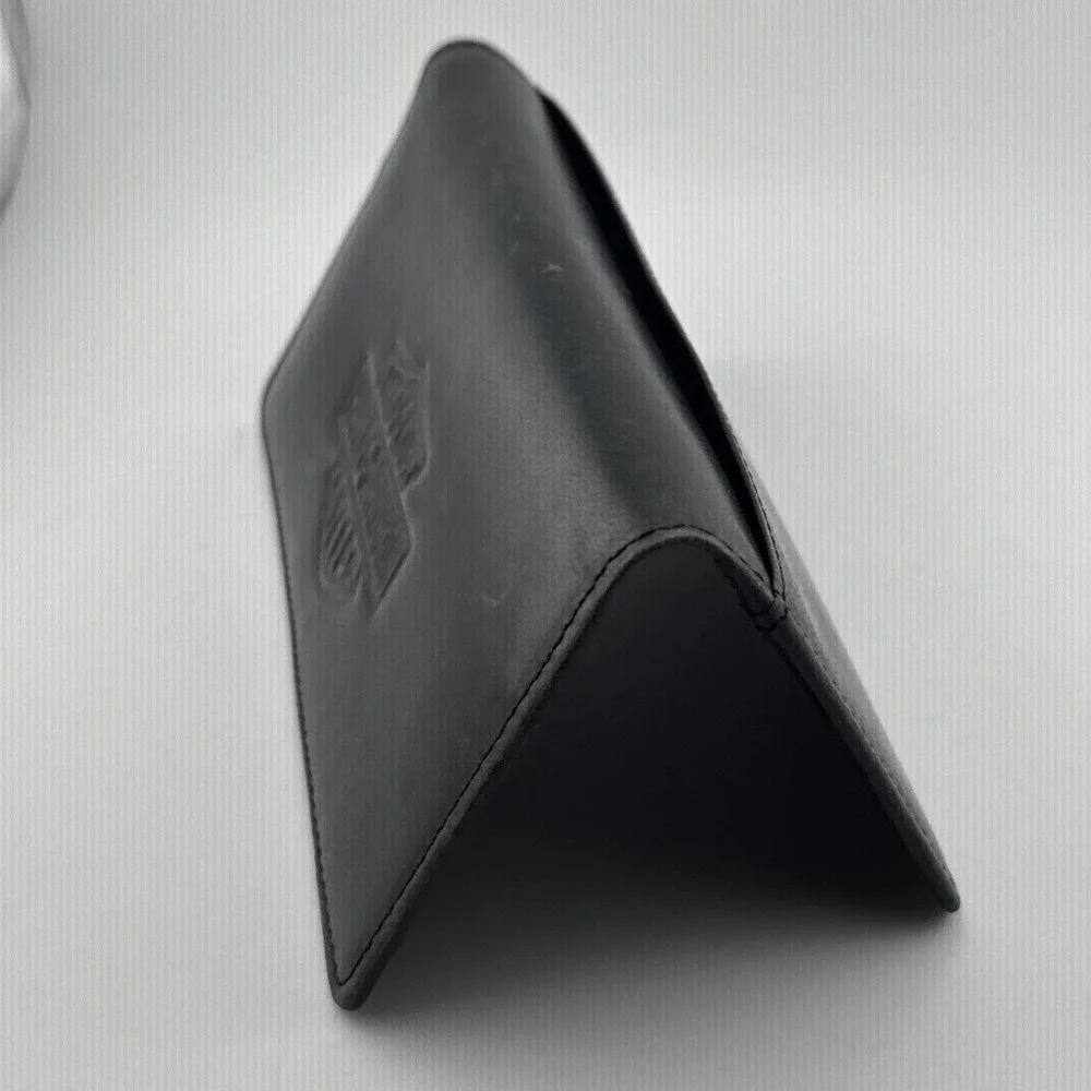 Harley-Davidson Black Leather Checkbook Wallet Checkbook Cover ID Window